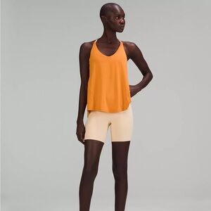 Lululemon Modal-Silk Yoga Tank • Autumn Orange • Size 2 • NWT